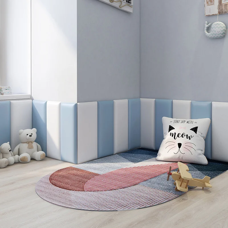 Baby 3D Anti-collision Wall Stickers Children's Room Headboard Cushion Wall Background Breathable Pad Back Glue Back Wall 2023