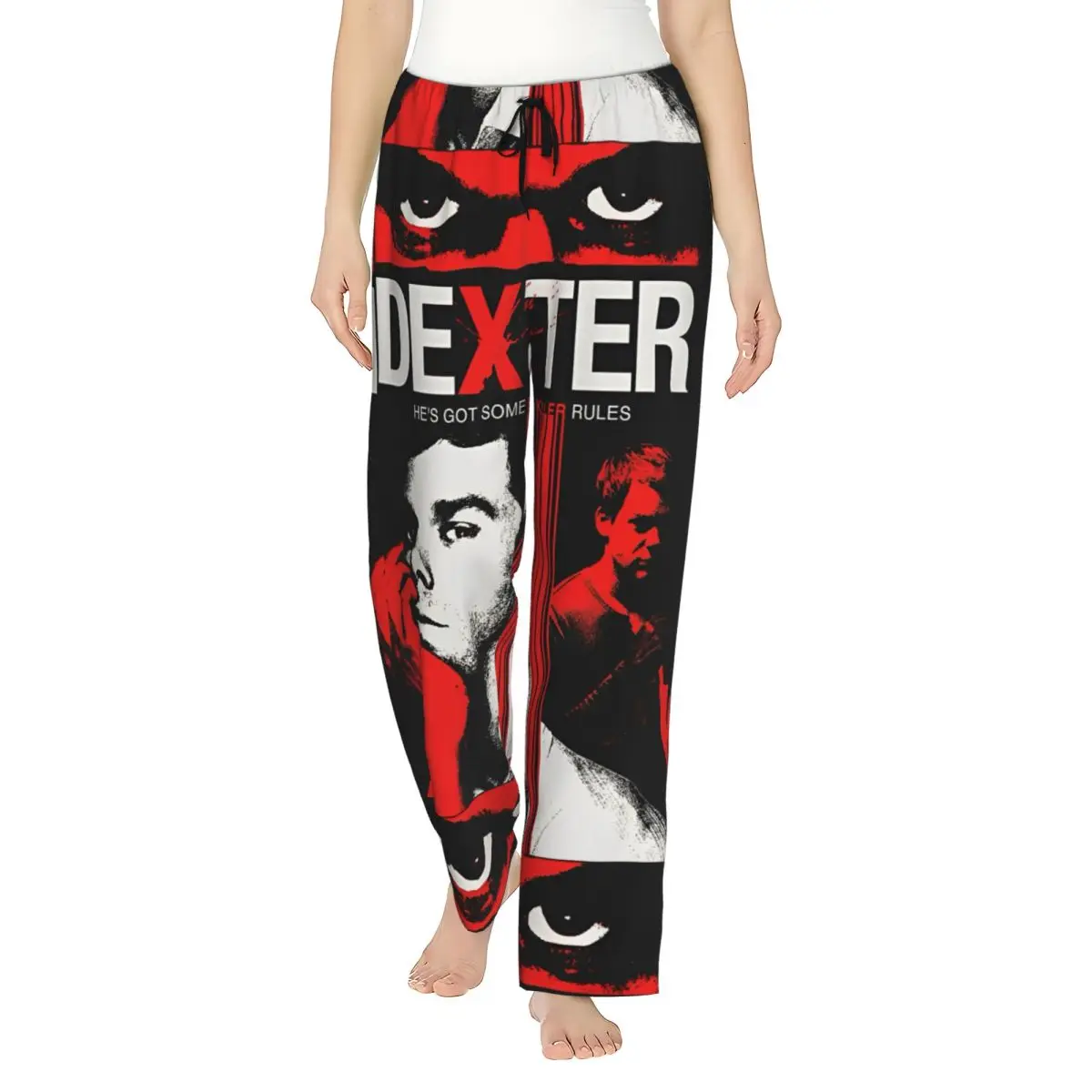 

Женские брюки для отдыха Dexter Morgan, эластичные, с надписью HE'S GOT SOME KILLER RULES, пижамные штаны, домашние пижамные брюки