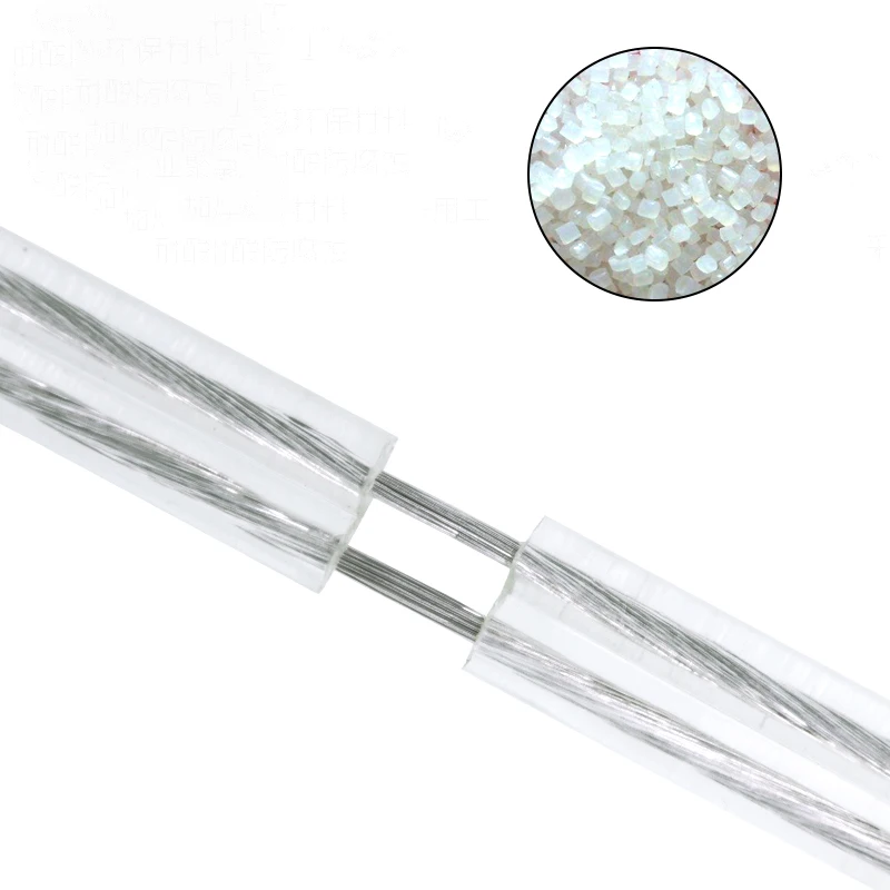 28AWG 2 Core Transparent Cable Copper Tinned Electrical Wire Parallel DC Power Flat Line for LED Light Strip 2468