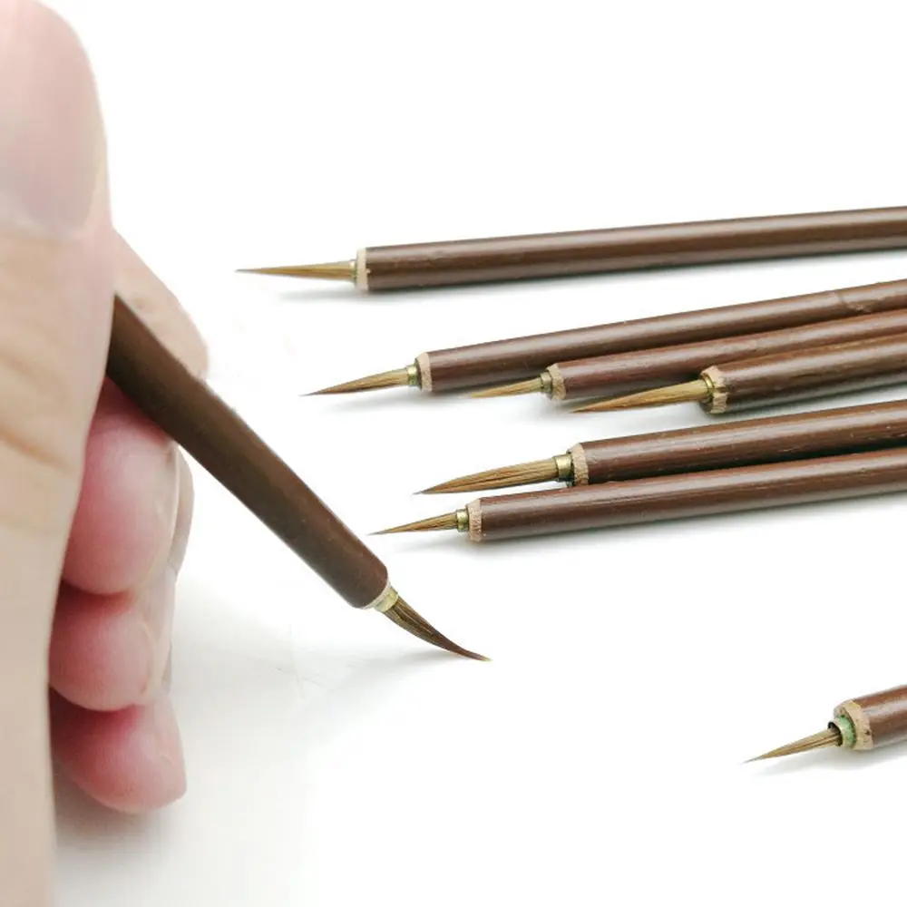 3pcs/set Art Oil Painting Stationery Hook Line Pen Brush Pen Paint Brush Calligraphy Brush