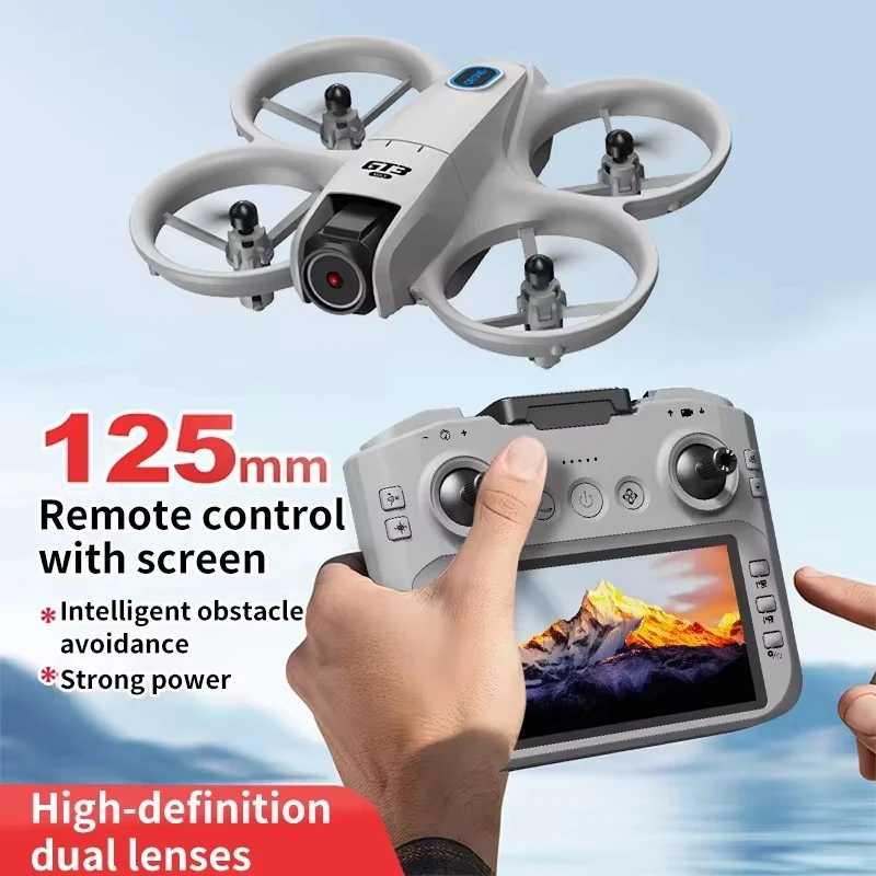 NUEVO Dron GT3 MAX 8K HD con Control Remoto de 4.3'', Modo Sin Cabeza, GPS, Helicóptero 360 °   Juguetes de Drones Cuadricópteros Plegables, Mini Drones para Niños, Regalos