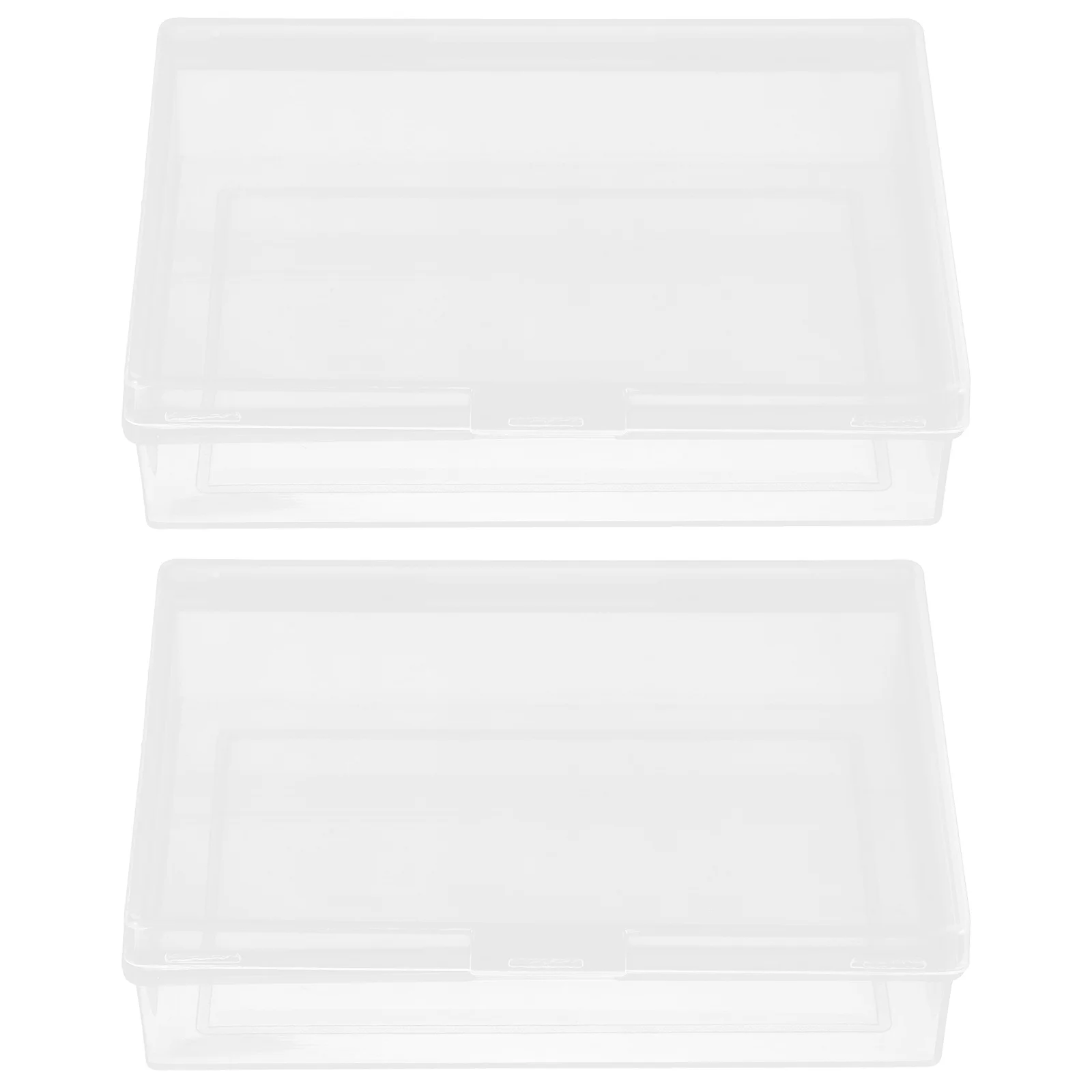 2 قطعة صندوق تخزين حافظة بطاقات اللعب الشفافة حامل سطح المدمج لمجوهرات البطاقات، صناديق البطاقات للعب الورق #5