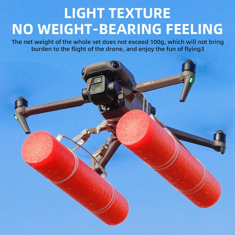 RISE-Landing Skid Float Kit Expansion Buoyancy Landing Gear Training Rod Float For DJI Mavic 3 Drone Accessories