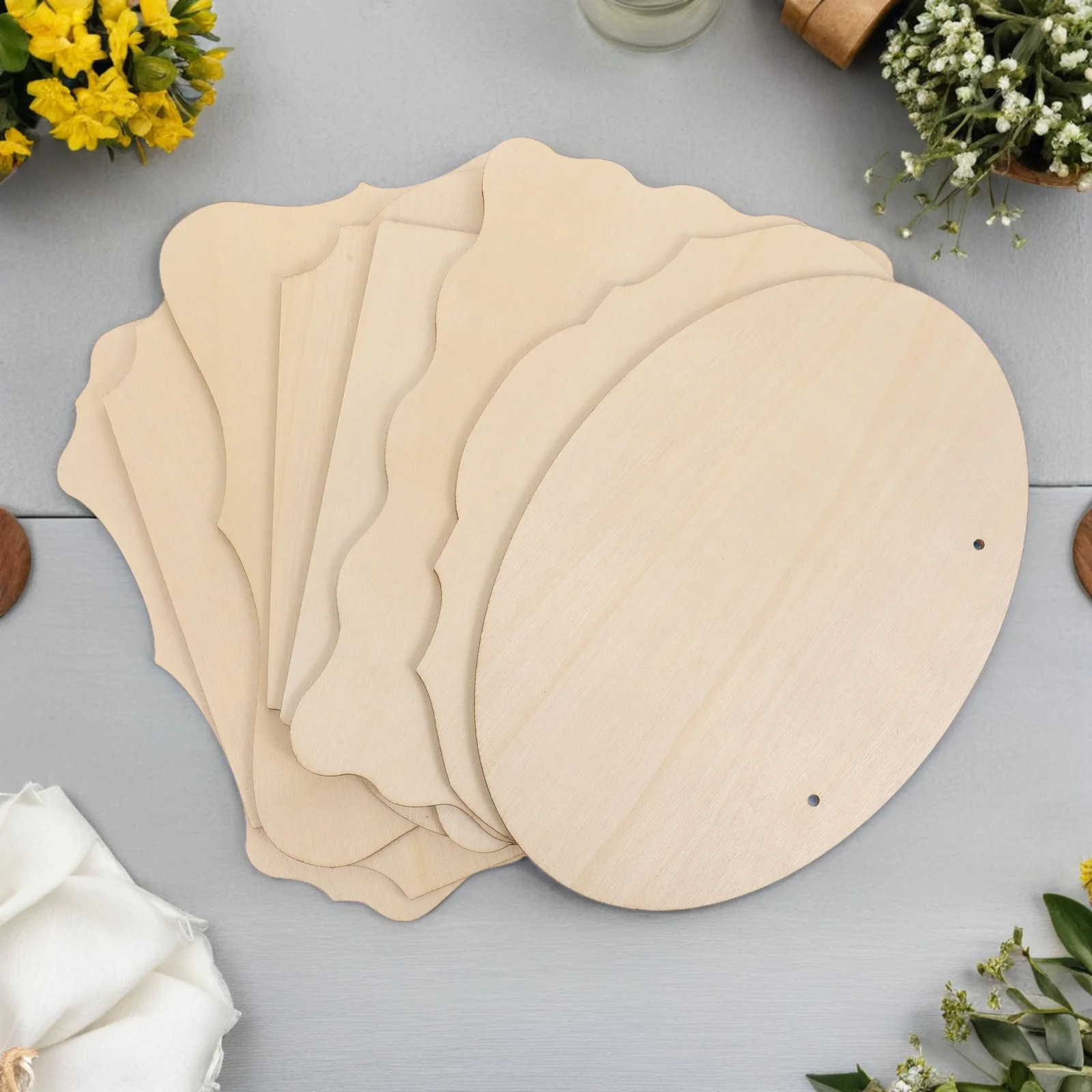 

16 шт. незаконченные деревянные дверные таблички, подвесные таблички, пустые доски из цельного дерева для поделок, сделай сам, приветственный знак, украшение для входной двери