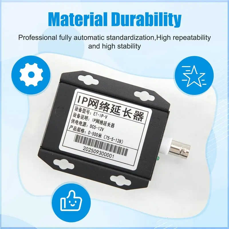 A92Z 1Pcs Ethernet IP Extender Over Coax HD Network Kit Eoc Coaxial Cable Transmission Extender For Security CCTV Cameras Durabl