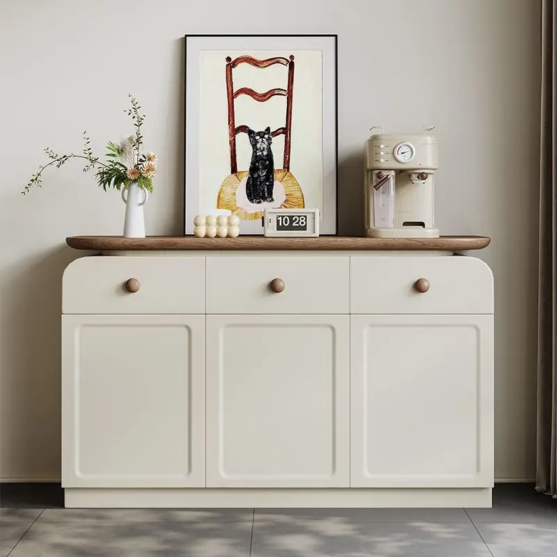 

Dining side cabinet against the wall integrated locker walnut chest cabinet small apartment