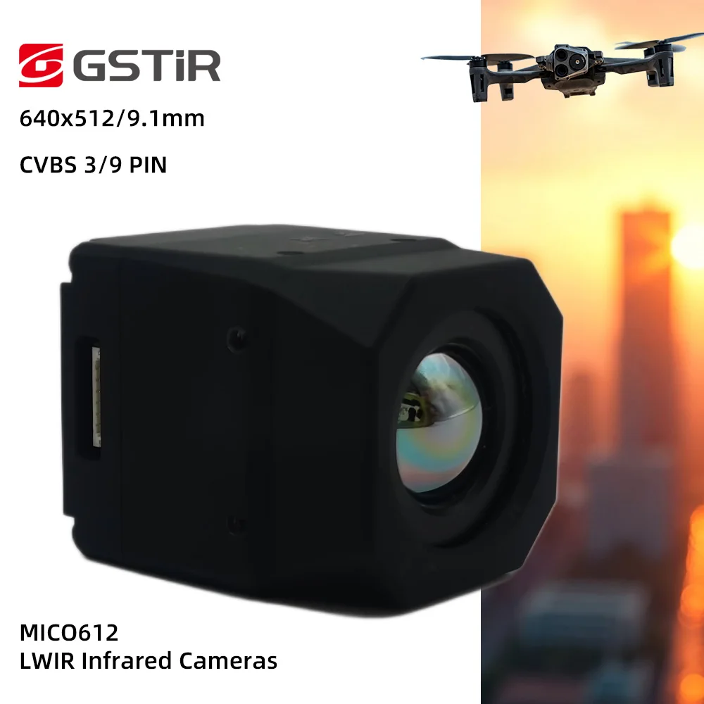 GST Uncooled Night Vision MICO612 Lightweight Design CVBS Interface 640x512 Infrared Thermal Imaging Camera Module For DIY FPV