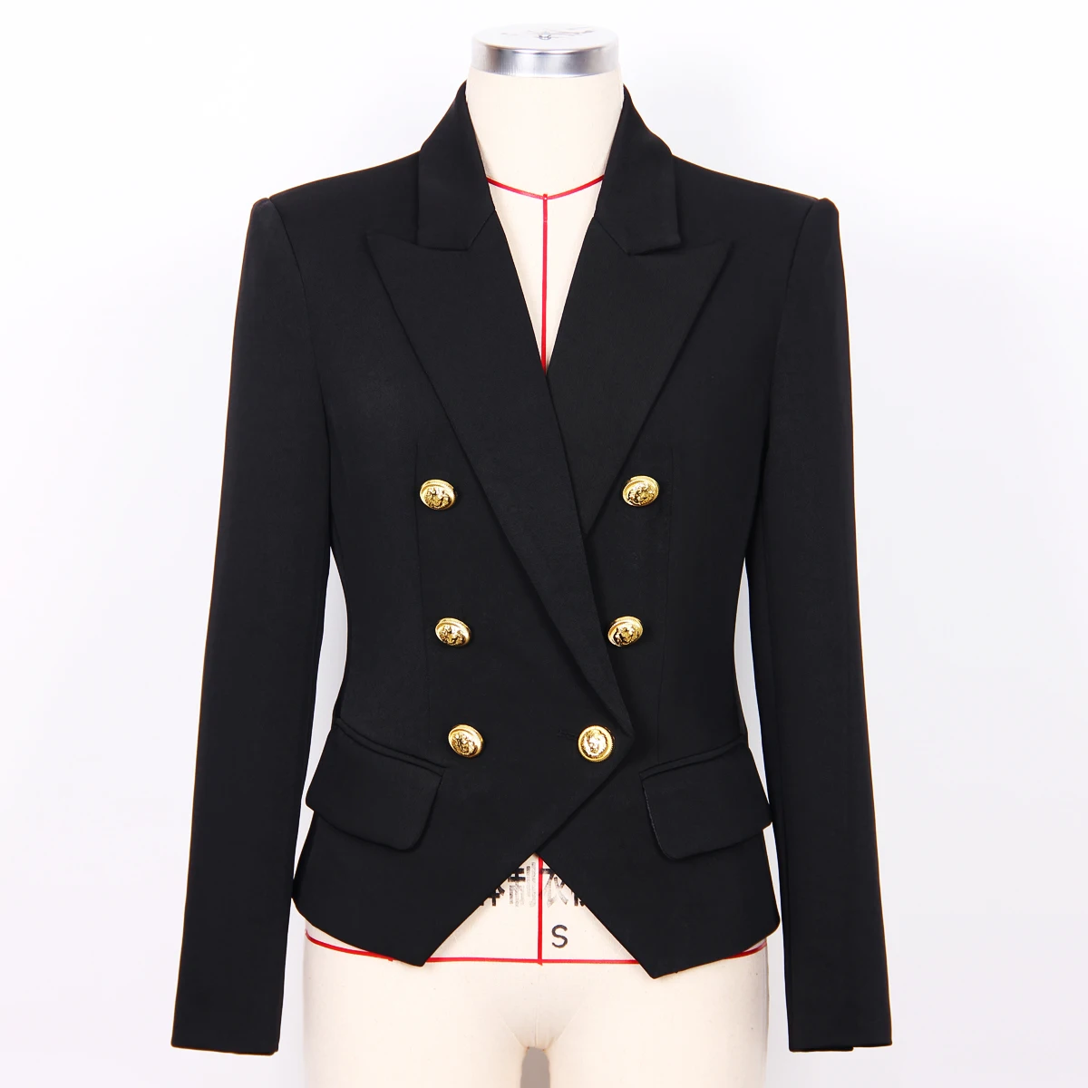 S-XXL Three Colors 2023 Fashion New Solid Double breasted Elegant Style Commuter Casual Women\'s Suit Coat Blazer