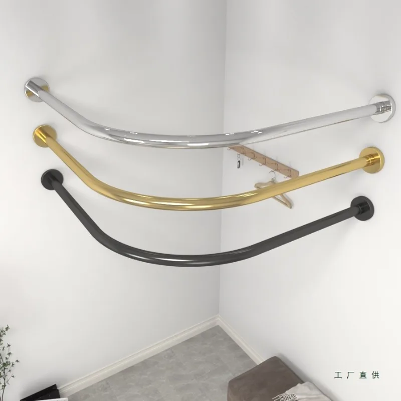 Curtain clothing store door curtain curved partition