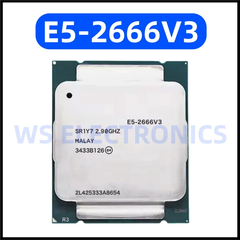 E5 2666 V3 E5-2666V3 E5-2666-V3 CPU Processor Supports DDR3 and DDR4 2.69GHz 10-cores 20-threads
