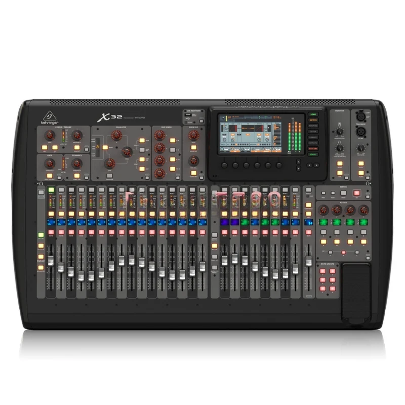 

Behringer X32 40-channel Digital Mixer with 32 Gain-Programmable Mic Preamps, 25 Motorized Faders, Virtual FX Rack, and 7" TFT