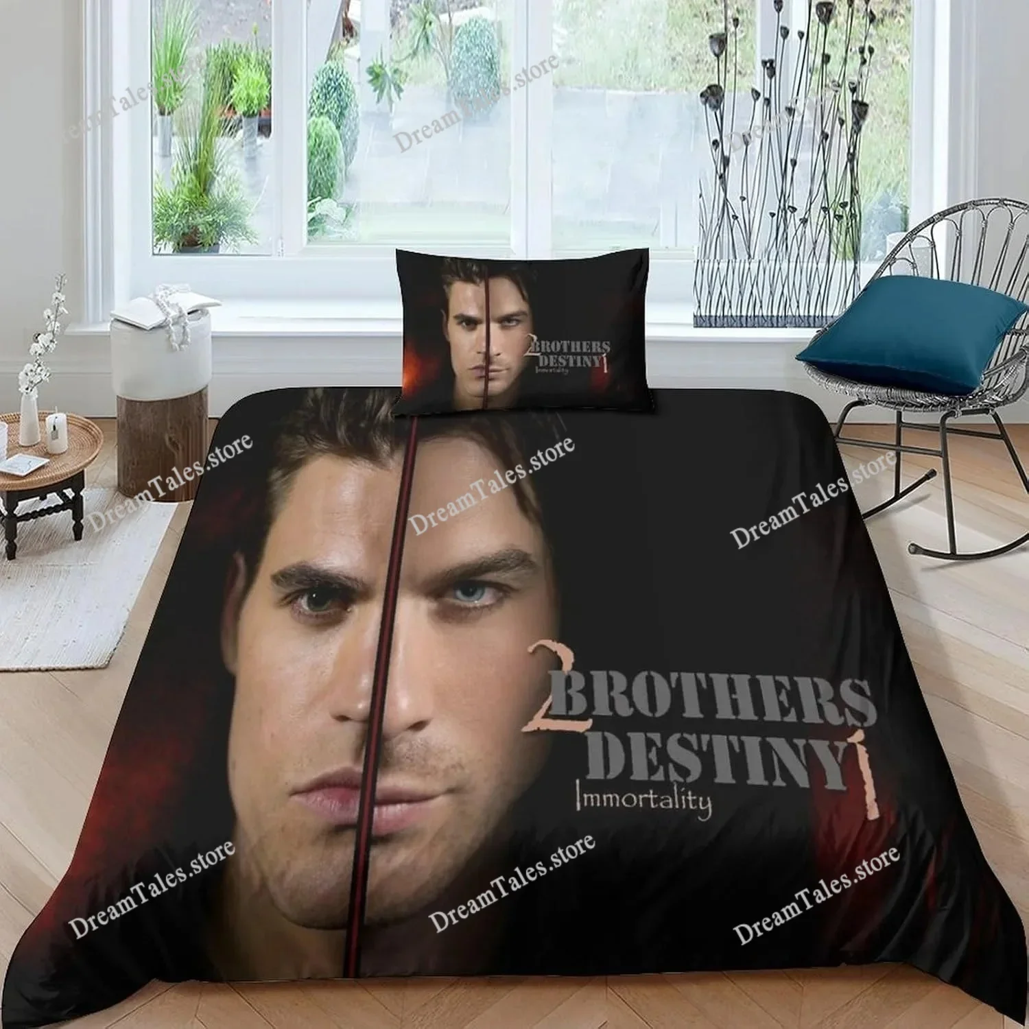 

Bedding Sets The Vampire Diaries Damon Salvatore Exquisite Bed Supplies Set Duvet Cover Bed Comforter Set Bedding Birthday Gift