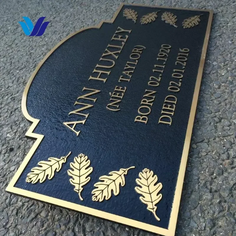 Hongsen Textured Engraved Metal Plaques Raised Letter Reliefs museum Art Gallery Company and Commercial Plaques.