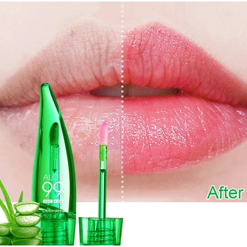 Nieuwe Kleur Veranderende Lippenstift Aloë Lange Termijn Hydraterende Lip Warme Kleur Lip Glazuur Waterdicht Zweetbestendig Kleur Veranderende Lip Olie