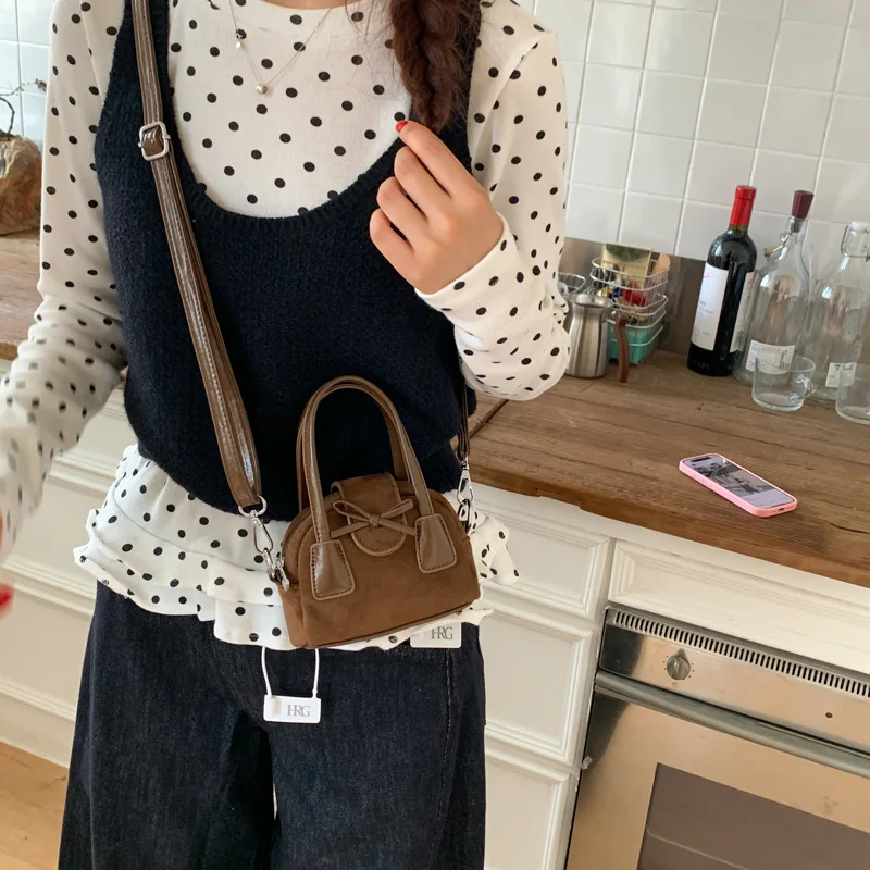 

​​2025 Niche Matte Tote Bag Vintage Top Handle Purse for Women, Textured Shoulder Bag Retro Crossbody Bag, Minimalist Day Clutch
