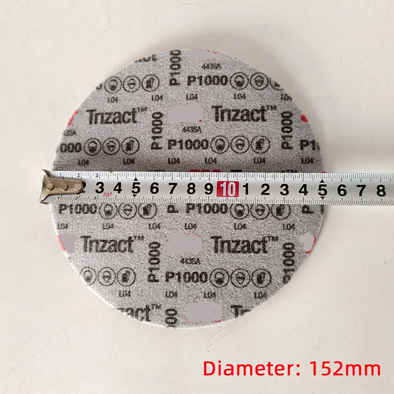 Pyramid Sanding Disc 02090 Sponge Sandpaper 1000 Grit Car Beauty Paint Surface 6 Inch Round Polishing and Grinding Pad