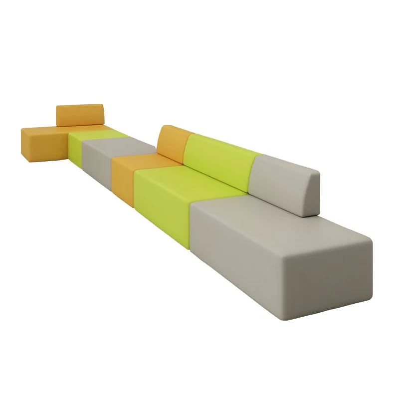 

Office business hotel reception creative special-shaped sofa, library fabric combination