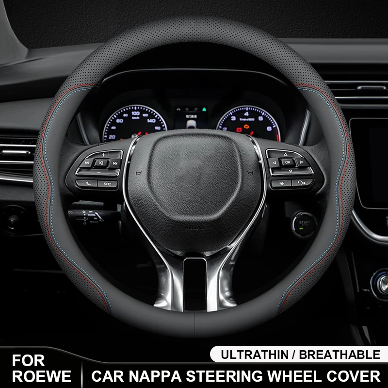

New Anti-Slip Leather Car Steering Wheel Cover Accessories For Roewe Clever I6 I5 EI5 RX3 RX5 RX8 D6 D7 ERX5 360 950 E950 RER6