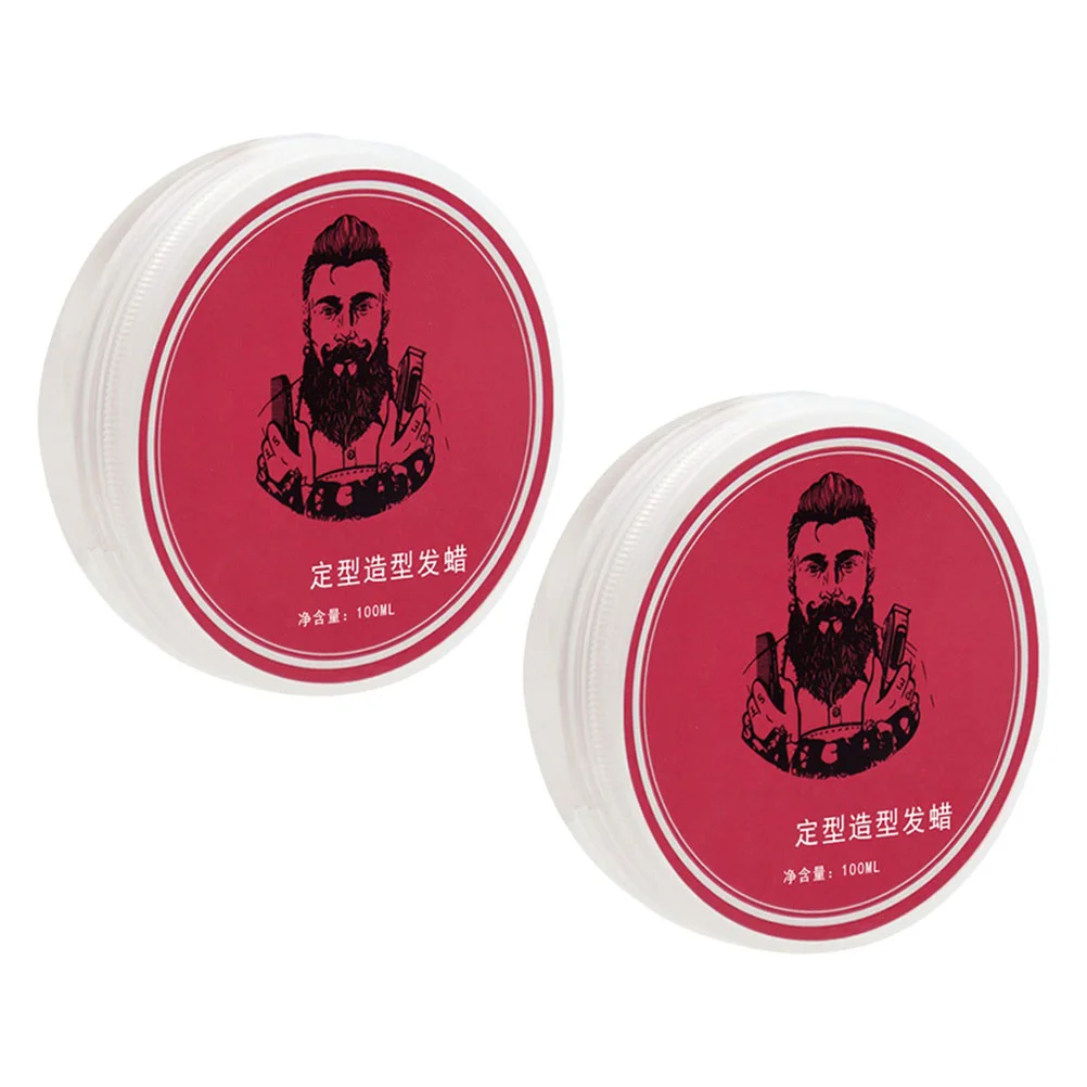 

2Pcs Hair Wax for Men Hair Paste Strong Hold Voluminous Hairstyle Long Lasting Styling Pomade Color Hairstyle