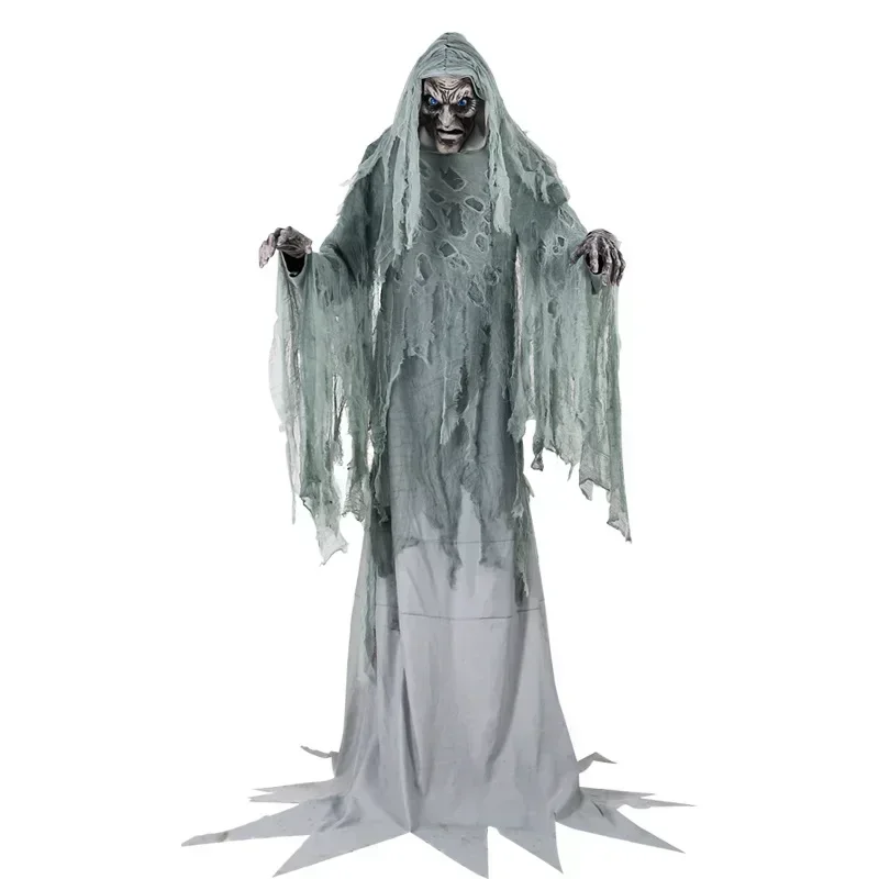 Halloween big ghost model voice-activated induction sound electric machinery haunted house secret room