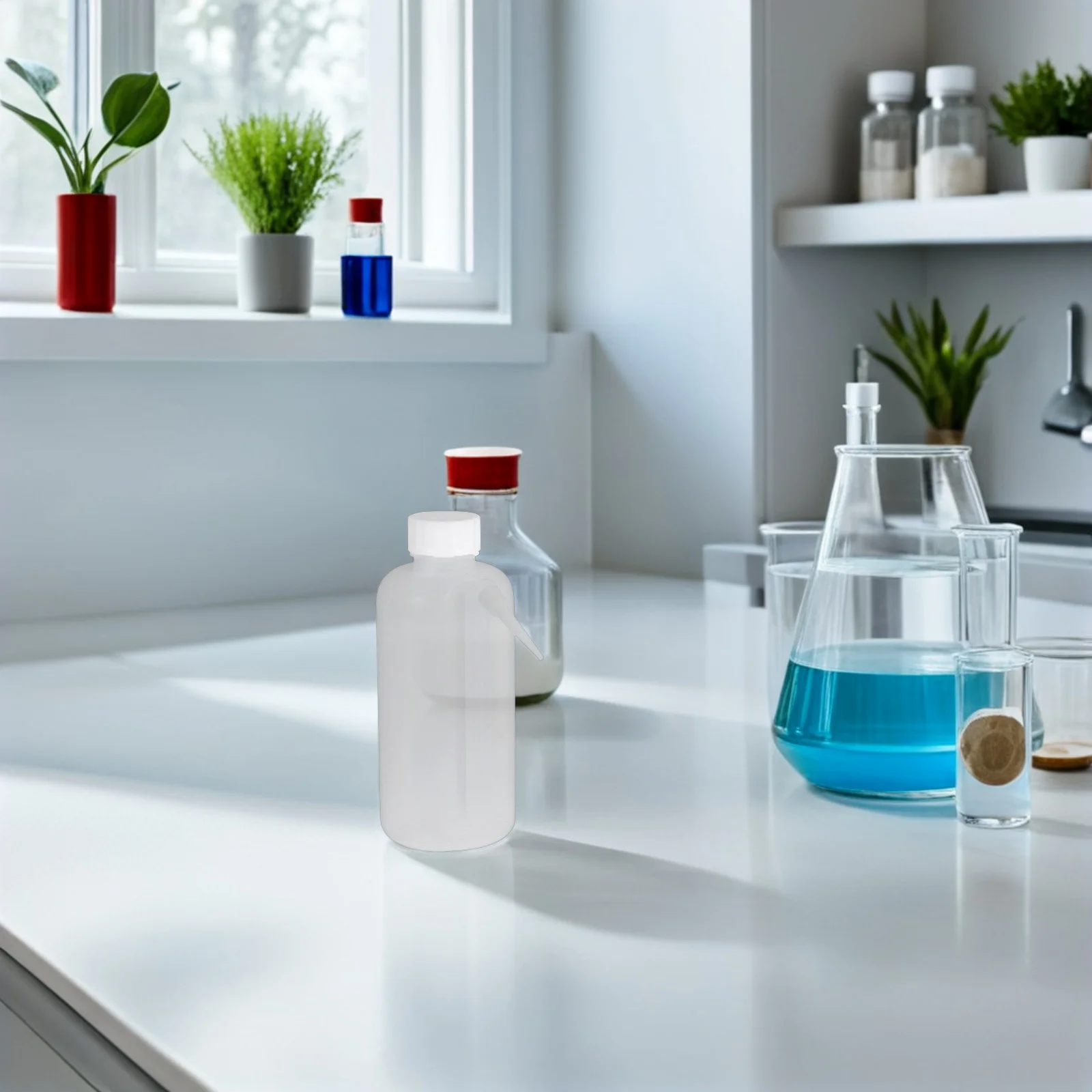 2Pcs Plastic Wash Bottles Wide Mouth Design Squeeze Bottles 500Ml Lightweight Portable Lab Tattoo Use Squeeze Bottle