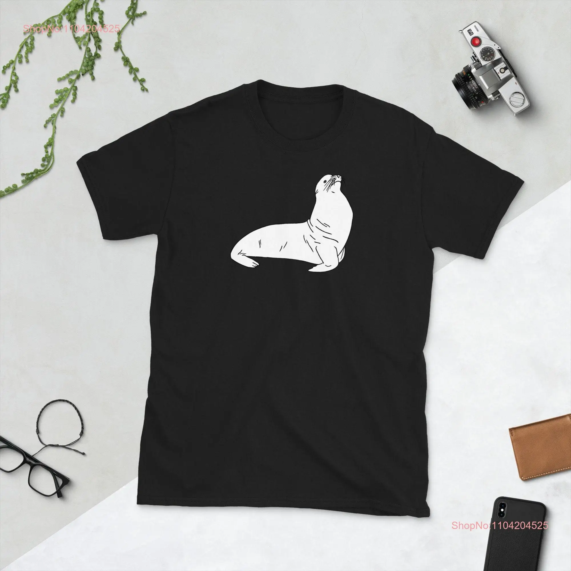 Sea Lion T Shirt short Sleeve  long or short sleeves