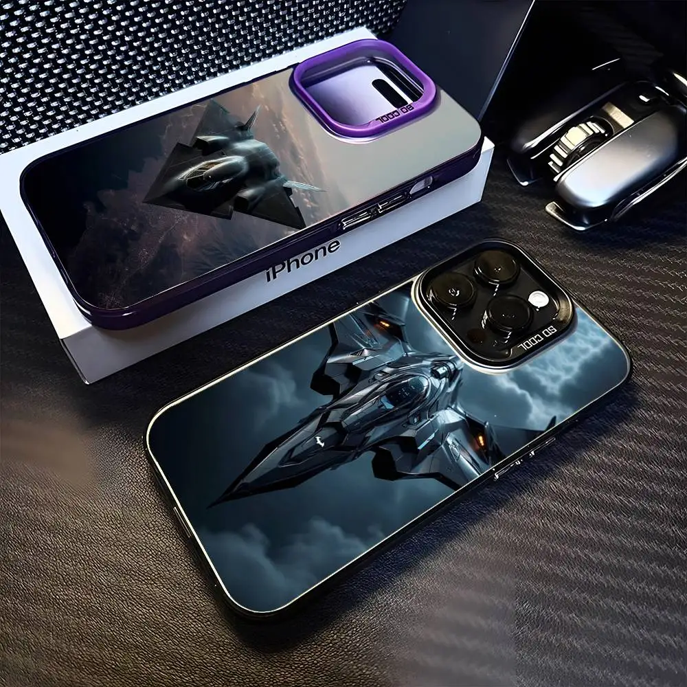 

Extreme Style Fighter Phone Case For iPhone 16,15,14,13,12,11,Mini,Pro,MAX Purple Matte Shockproof Cover