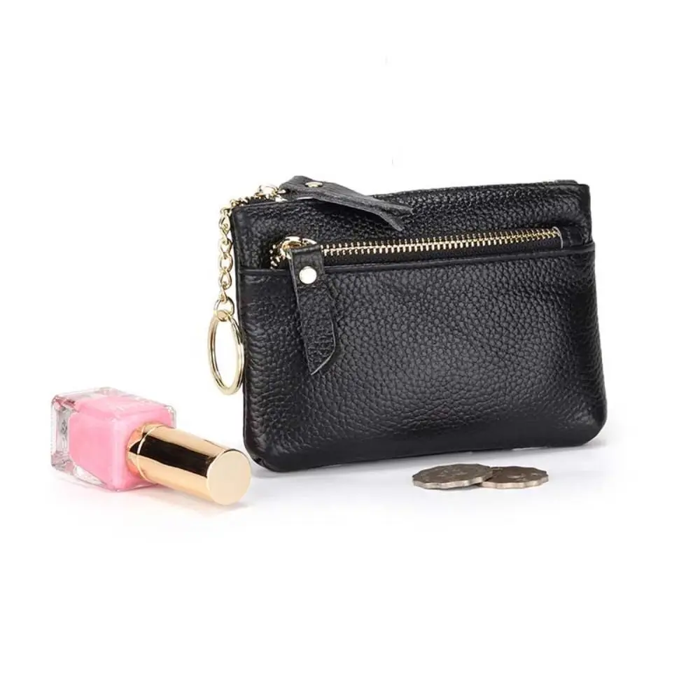 Multi Card Slots Women Short Wallet Hand Clutch Zipper Pu Coin Purse Multifunctional Solid Color Lipstick Storage Bag Party