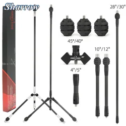 Archery Balance Bar Set 3K Carbon Rod Dampener Bow Stabilizer 40°/45° V-bar for Competitive Bows Shooting Hunting Accessories