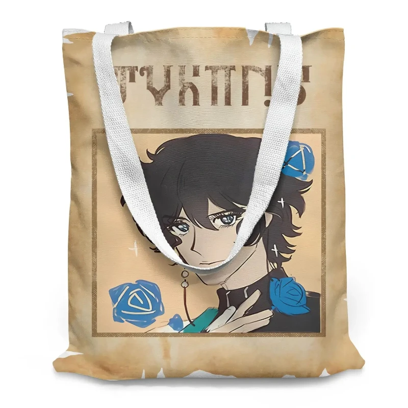 Honkai: Star Rail Dan Heng canvas tas kinderen tieners multifunctionele handtas met grote capaciteit crossbody schouder schooltas