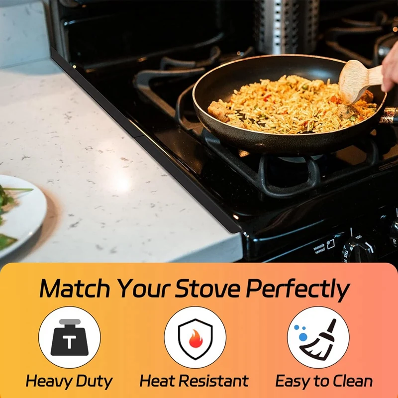 Stainless Steel Adjustable Stove Guard Cover And Filler, Kitchen Trim Kit, Extending From 13.8 To 27.6 Inches