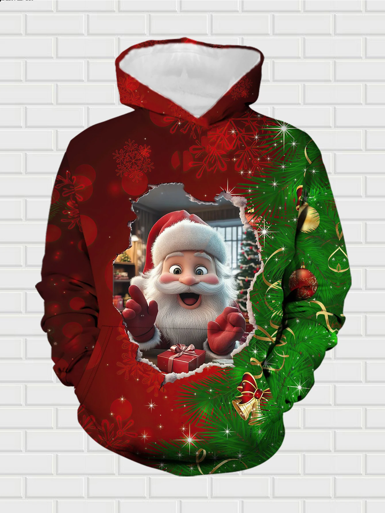 جديد وصول عارضة الشتاء الخريف عيد الميلاد نمط 3D مطبوعة هوديي وسراويل مجموعة رياضية 2 قطعة مجموعة ملابس رياضية الرجال الملابس #4