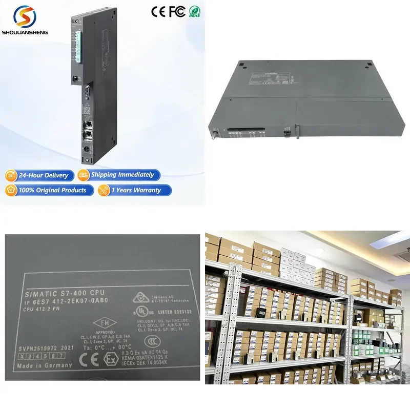PLC Controller 6ES7 412-2EK07-0AB0 S7-400 6ES7412-2EK07-0AB0 S7400 New Original Stock in Stock Plc Programming Controller