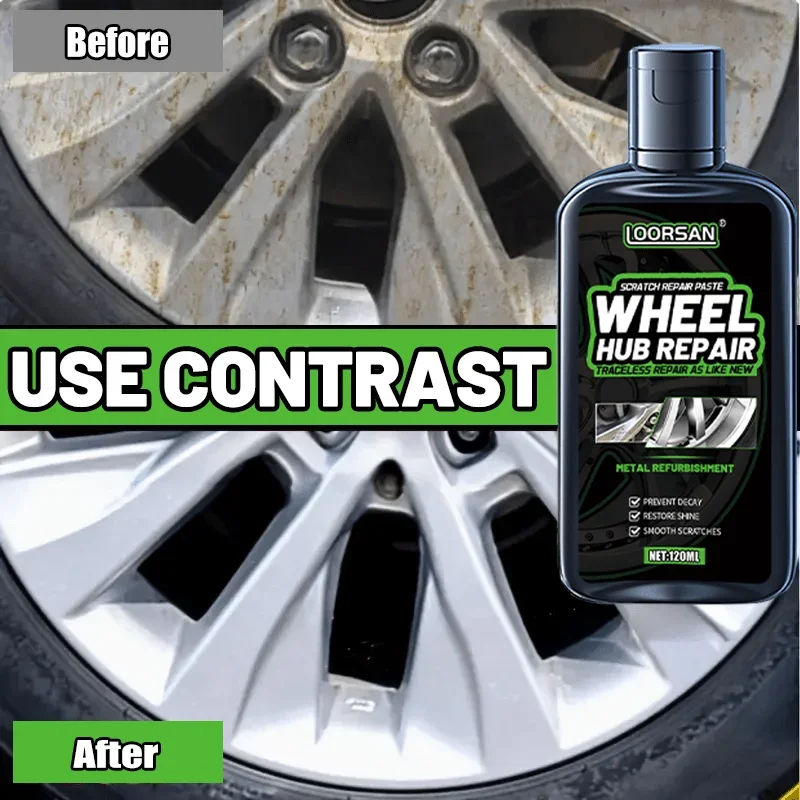 معجون إصلاح محور العجلة - إصلاح الخدوش الاحترافي واستعادة اللمعان للعجلات المصنوعة من السبائك - يتضمن إسفنجة ممتازة لسهولة DIY #3