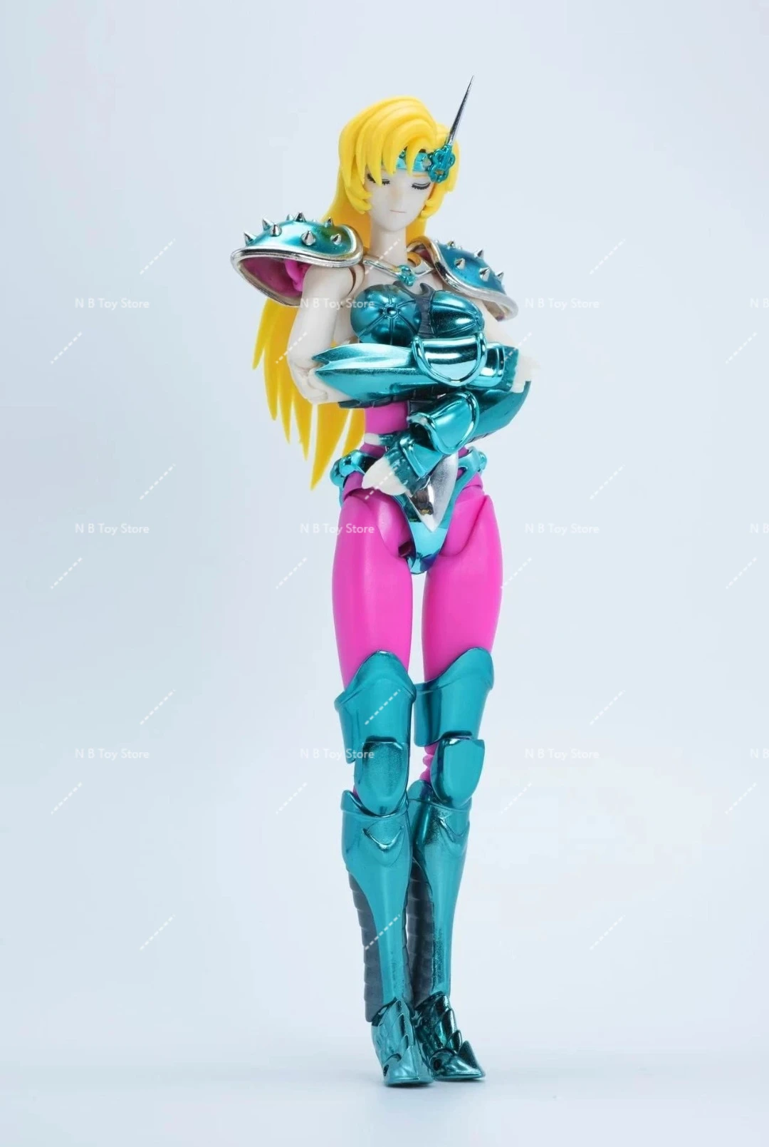 Medio punto GT Saint Seiya Myth Cloth Ex Camaleón Junio Figura de acción Caballeros del zodiaco plateado