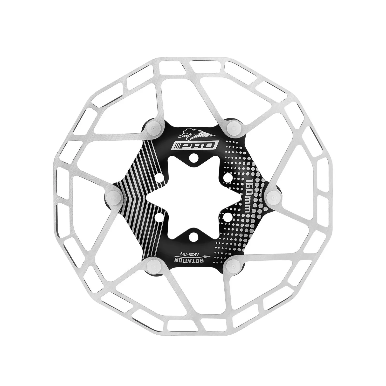 

Aluminum Alloy 160mm Floating Disc Rotor, Aluminum Stainless Steel, 44mm Pitch, 1.8mm Thickness, 83g, Floating Buckle, 4 Colors