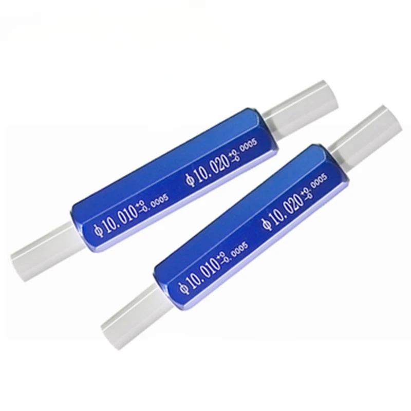 Smooth plain plug gauge 1.0 - 49.999 double head ceramic pin gauges go and nogo precision handle end plug gage needle pin