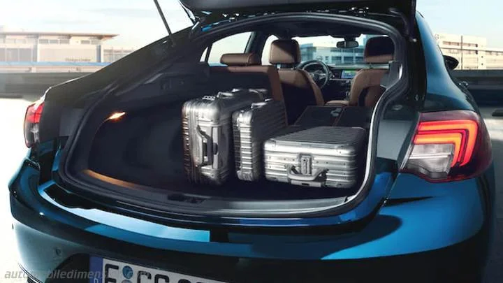 Automatische Kofferraumstützen für Opel Insignia B Grand Sport (Z18) Liftback mit automatischer Öffnung, Gasdruckfedern und Federn