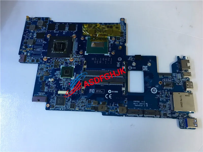 GENUINE FOR MSI Gs60 Series LAPTOP Motherboard WITH I7-4710HQ AND GTX860M Ms-16h21 MS-16H2  100% TESED OK