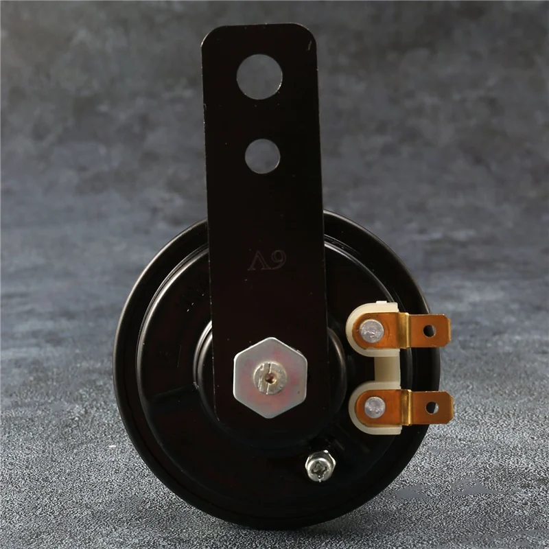 AU34-6X 6V القرن الكهربائي الأسود لسيارة دراجة نارية شاحنة مركبة #3