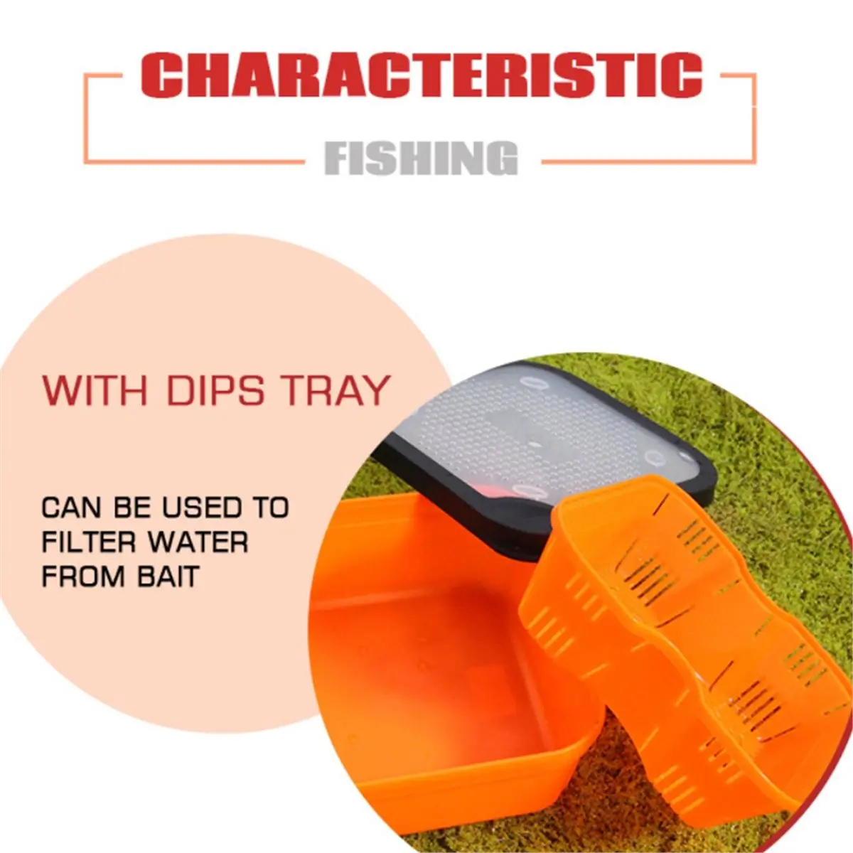 【COUNTDOWN DEAL】 2in1 Fishing Bait Box with Pellet Strainer and Inner Frame for Carp Fishing
