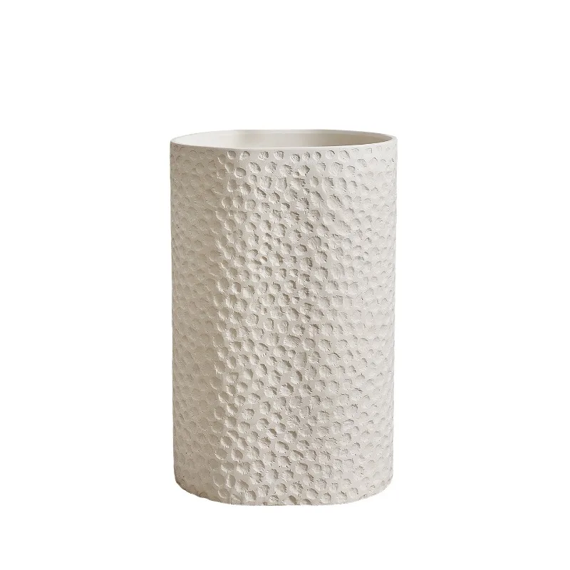 Japanese wabi-sandy wind personalized wash basin designer integrated floor-to-ceiling wash table creative art travertine pillar