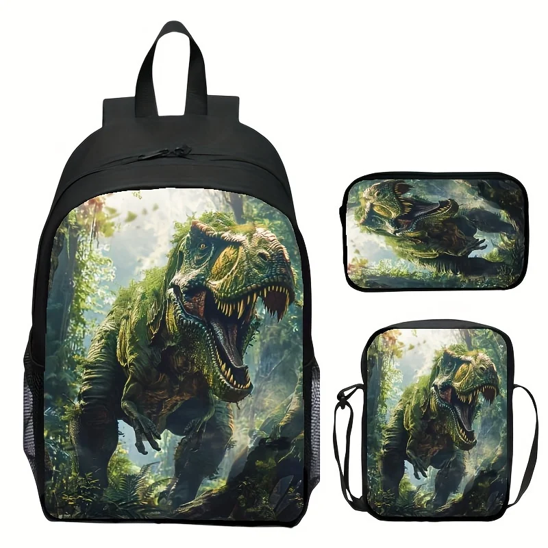 

Digital printed animal Jurassic Dinosaur Tyrannosaurus Rex schoolbag (Backpack only) Youth backpack