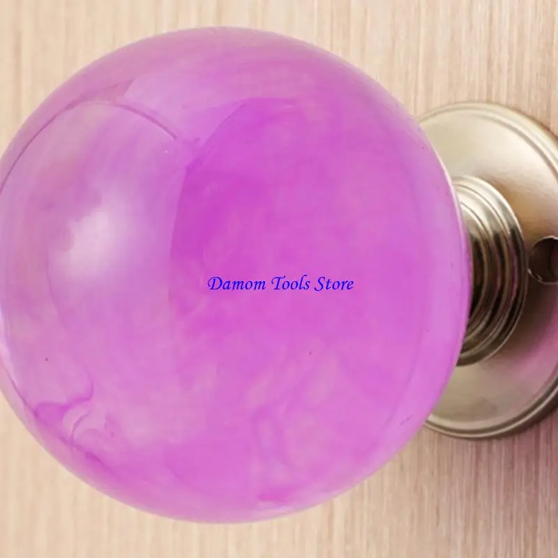 57BE Stylish Cloud Crystal Ball Door Knob Enhances Modern Interior Aesthetics