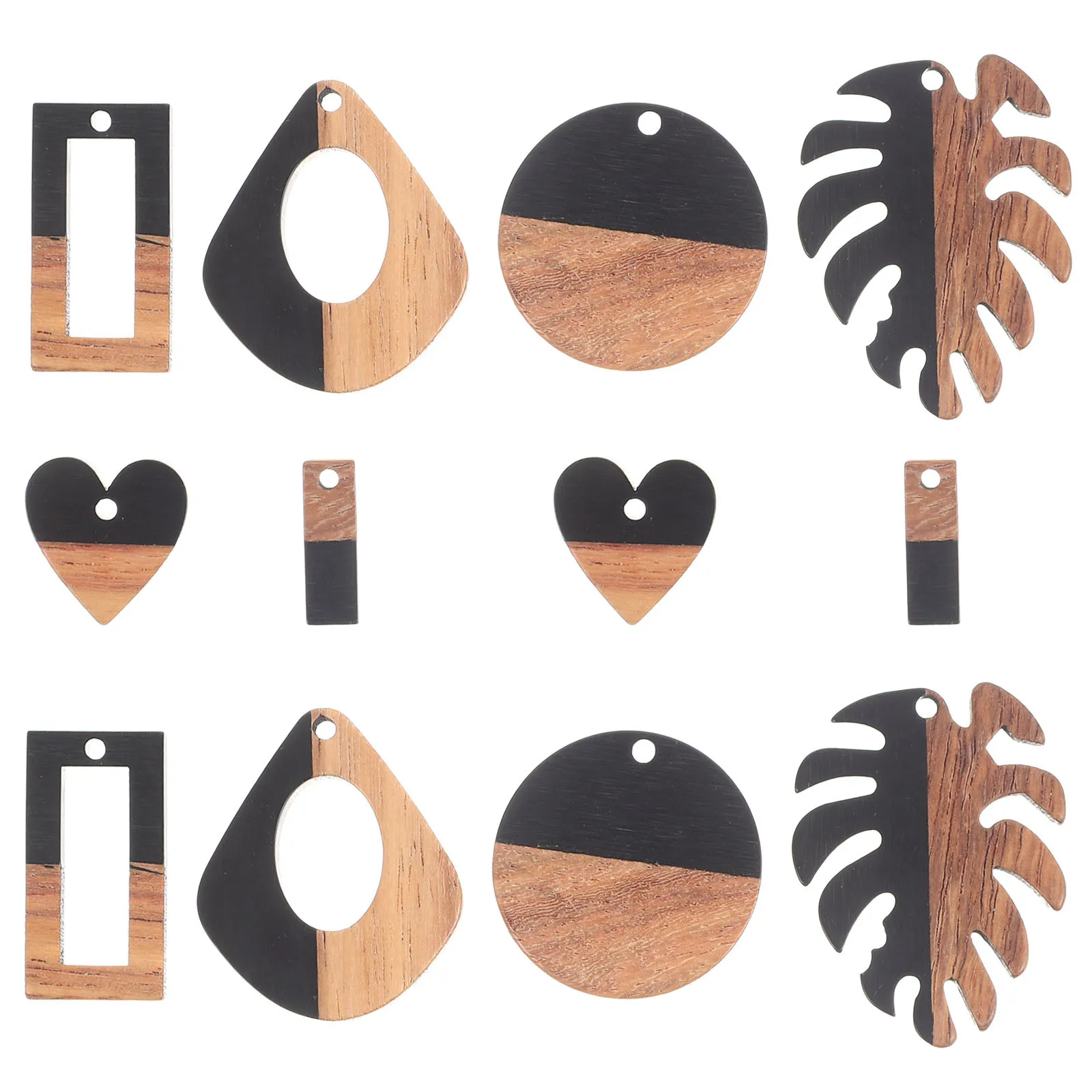 12Pcs Resin Pendant Charms DIY Jewelry Making Supplies Necklace Earring Bracelet Decorative Findings Craft Accessories