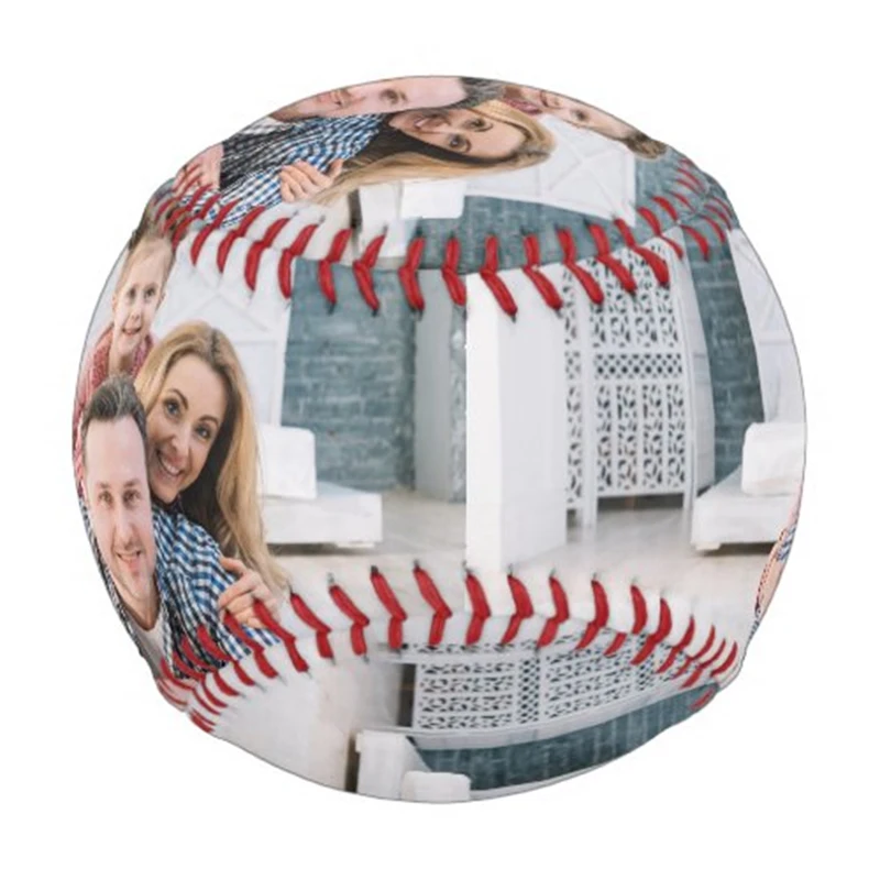 Customized family photo baseball gift