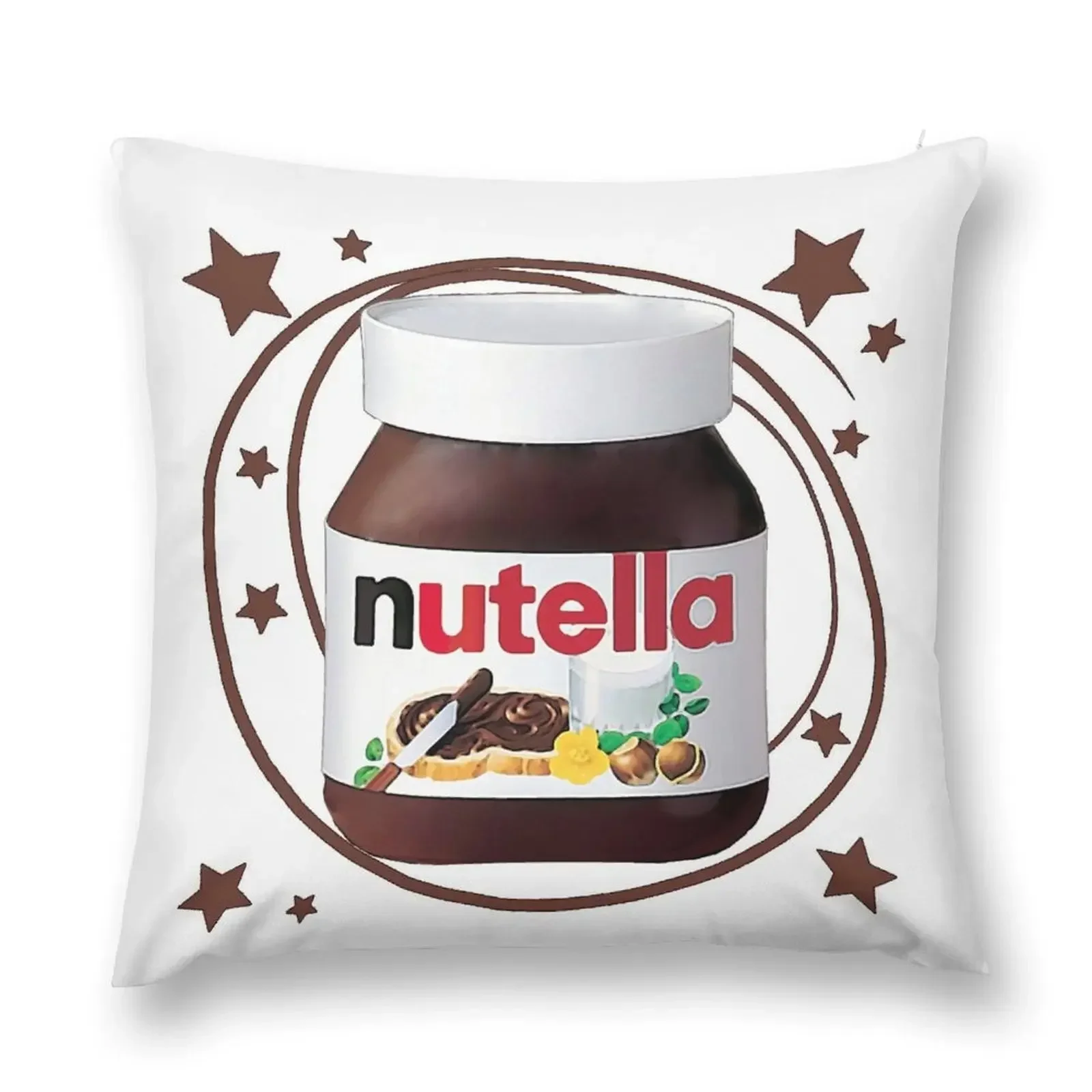 Nutella Swirls Throw Pillow Cushion Cover Luxury Pillow Cover Cushions Cover Sofas Covers pillow