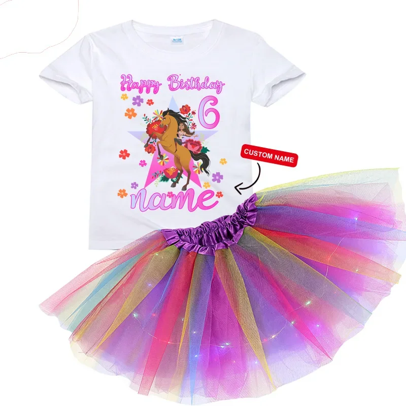 

Girls Birthday Tutu Dress for Girl Party Outfit Shoes-shirt Girls 5th Outfits Dress Little Girl Clothing Set Christmas Present 6