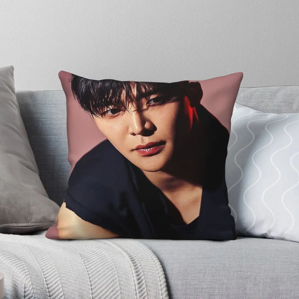 Rowoon Pillowcase Polyester Linen Velvet Creative Zip Decor Throw Pillow Case Room Cushion Cover