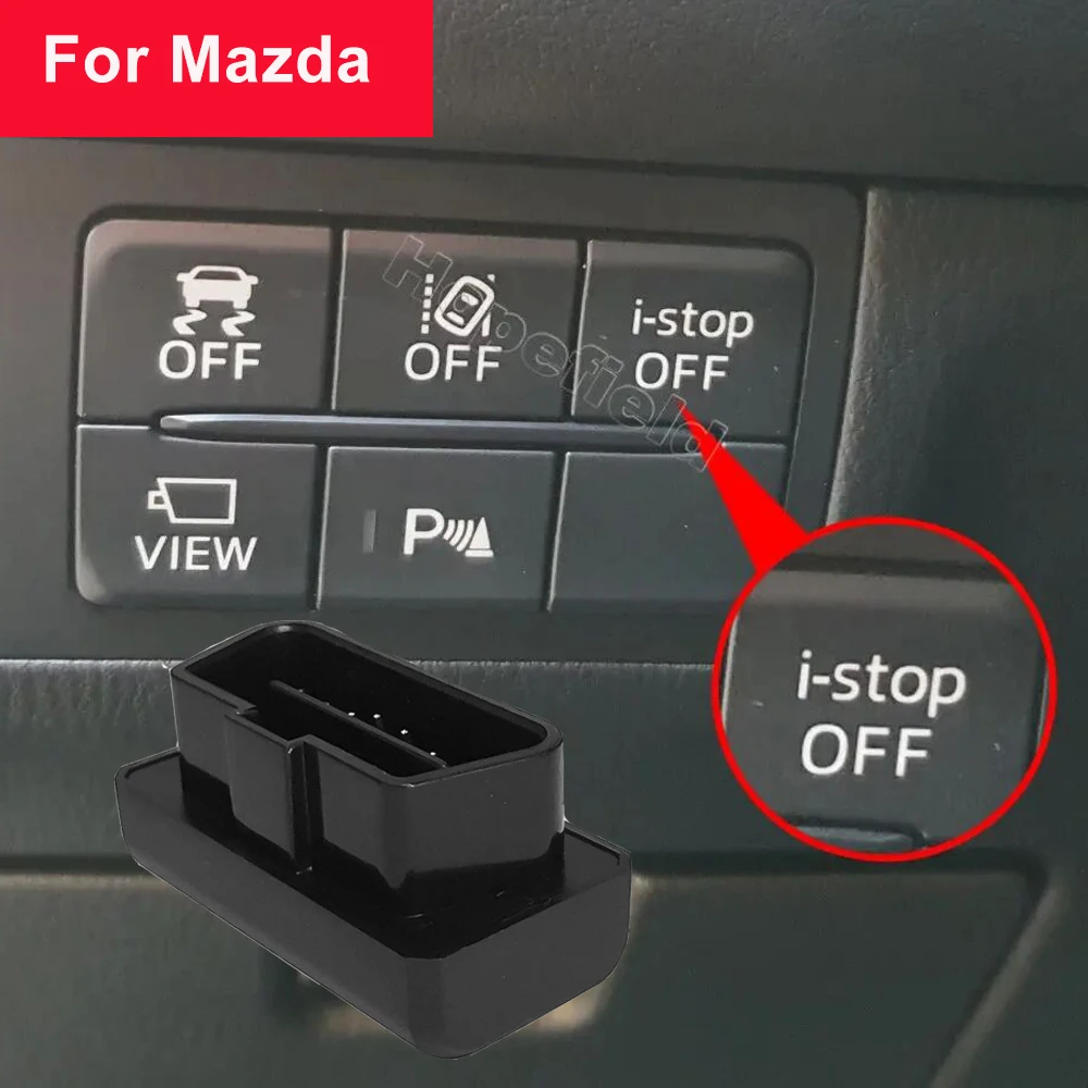 Кнопка отключения системы Start-Stop (OBD i-Stop) для Mazda 3 BM BN, CX5 KF (2012-2020), CX3, CX4, Atenza, Axela (2019)